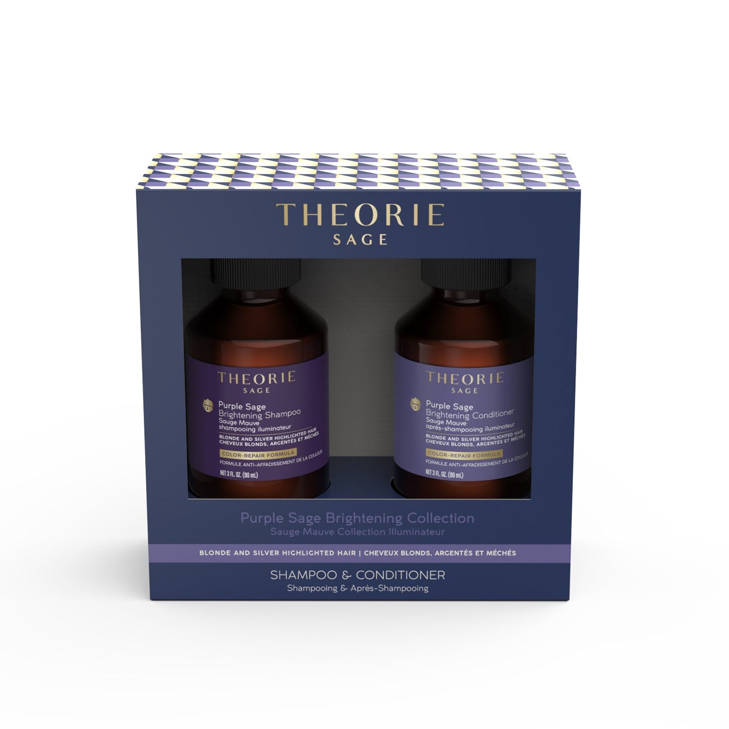 Purple Sage Brightening Shampoo & Conditioner Travel Set