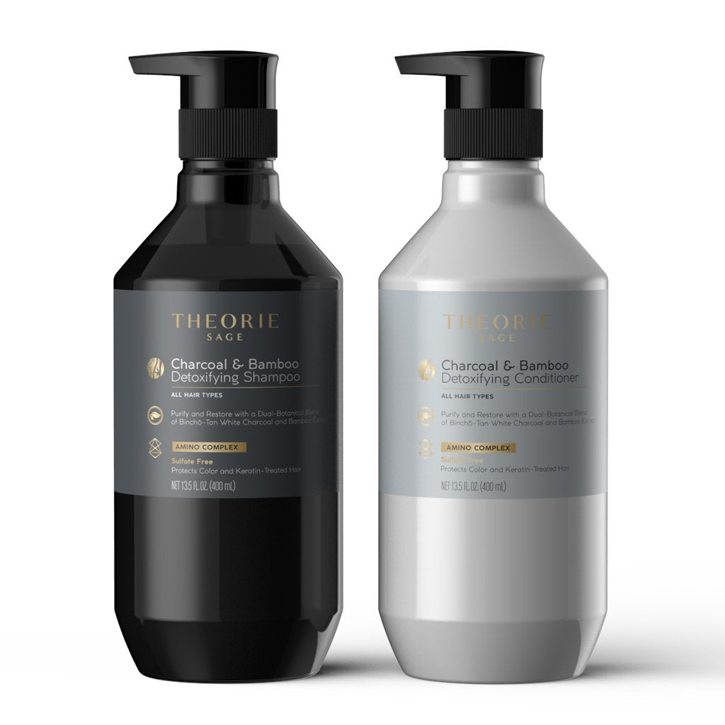 Charcoal & Bamboo Detoxifying Shampoo & Conditioner Set