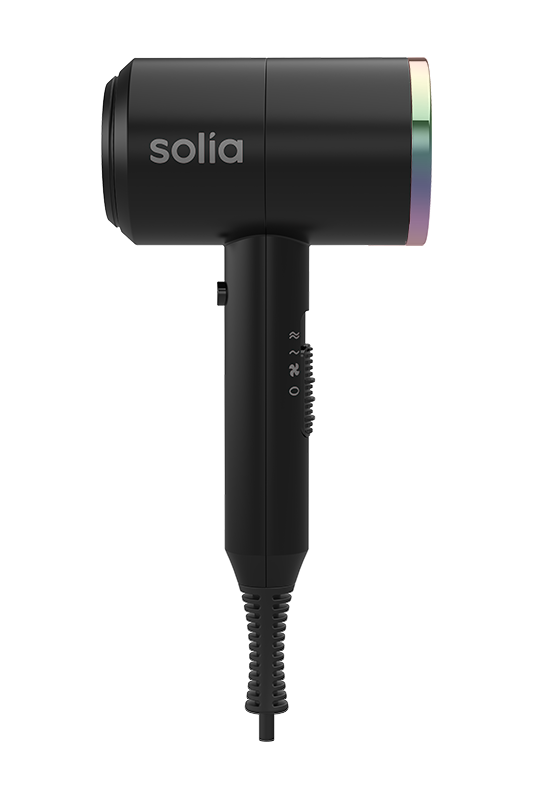 Solia - Holographic hair dryer in black