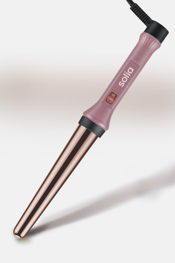 Rose Gold Titanium Professional Curling Wand 19/32mm -  Pink