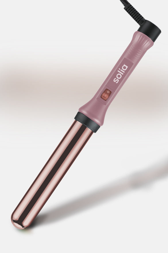 Rose Gold Titanium Professional Curling Wand 32mm - Pink